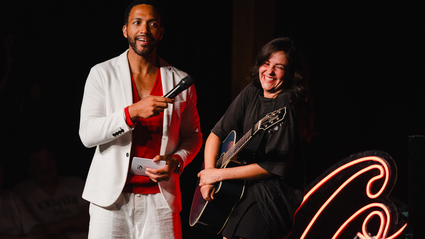 Teilnehmer*innen am Musikwettbewerb Soundcheck