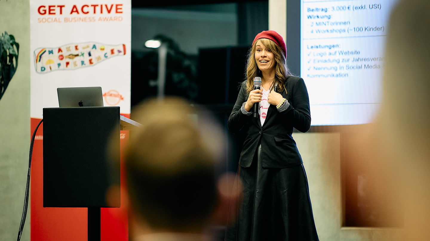 Projekt MINTor:in bei der Präsentation