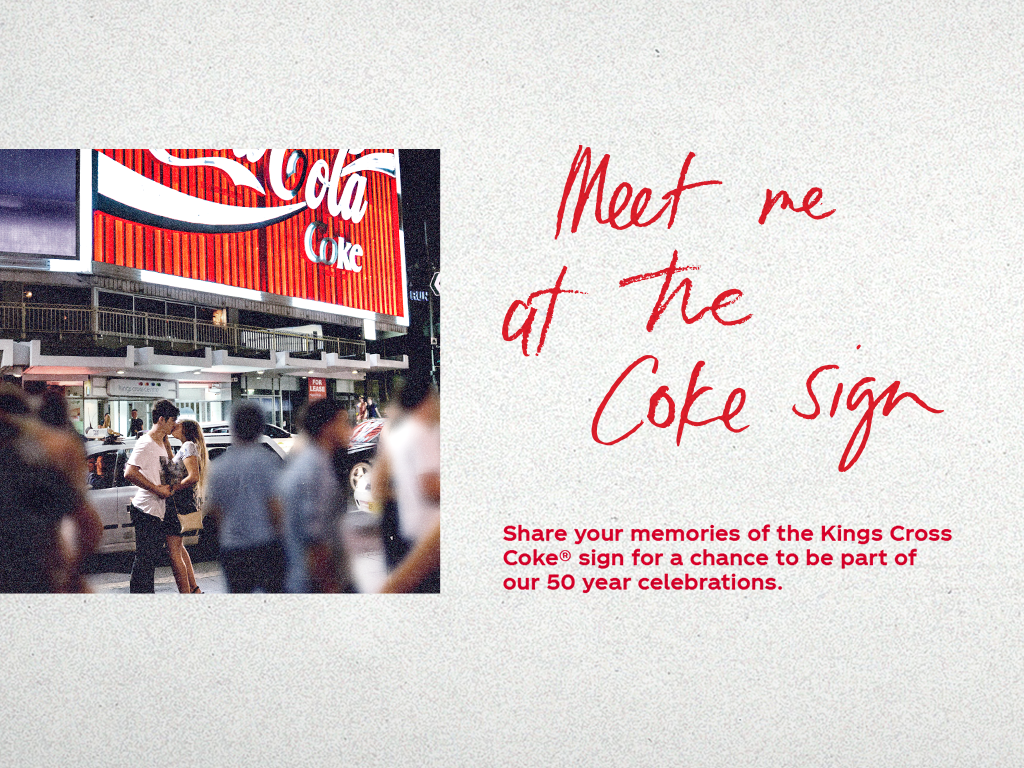 Meet me at the coke sign