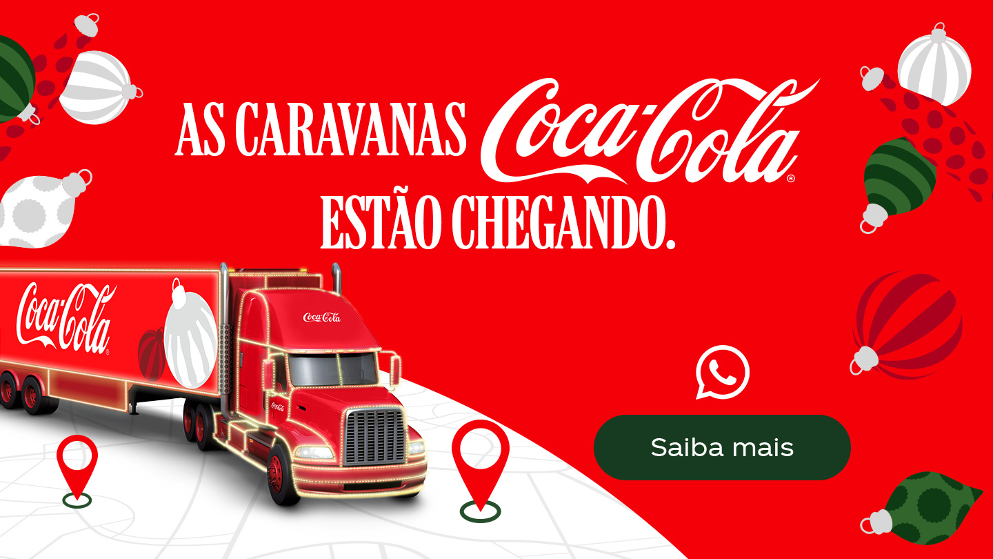 Banner promocional da Coca-Cola em um fundo vermelho intenso, anunciando a 'Promoção Gole Premiado'.