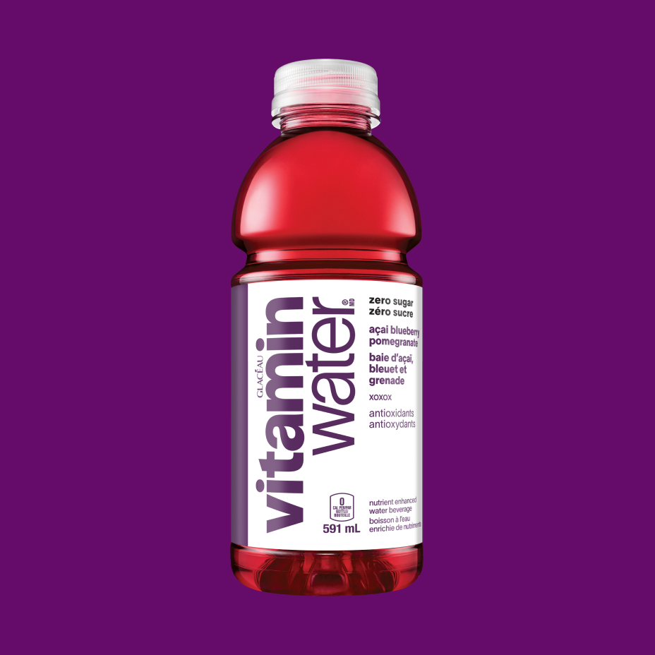 vitaminwater zero xoxox, bouteille de 591 mL