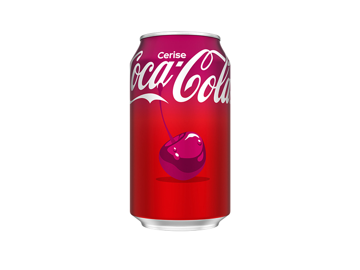 a can of coca-cola cerise