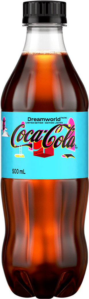 Zero Sugar Dreamworld, product Coca-Cola Créations Zéro Sucre Dreamworld 500 mL bouteille