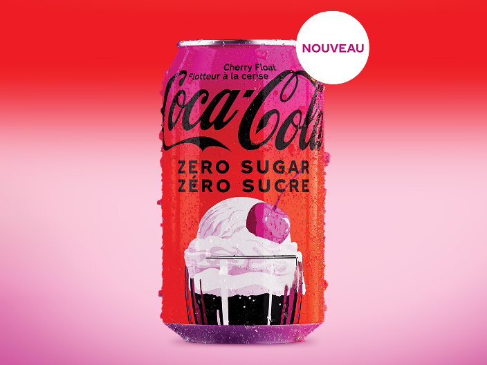 Coca-Colaᴹᴰ Flotteur à la cerise Zéro sucre