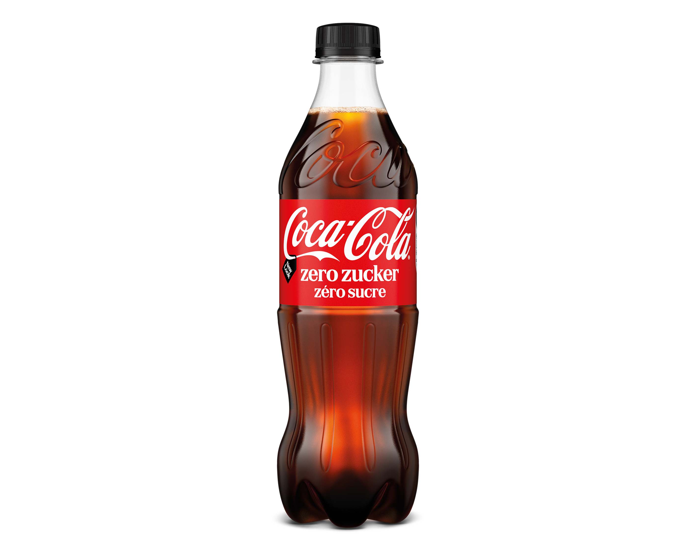 Eine 450 ml Coca-Cola Zero PET-Flasche