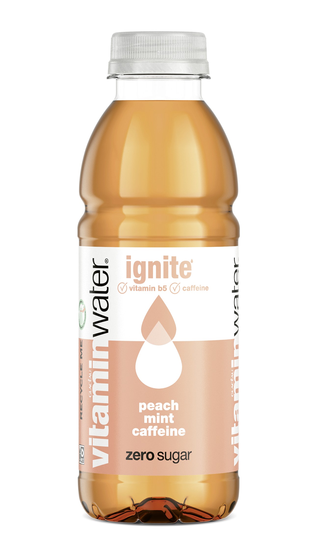 Eine Flasche Glacéau Vitaminwater  in der Variante ignite