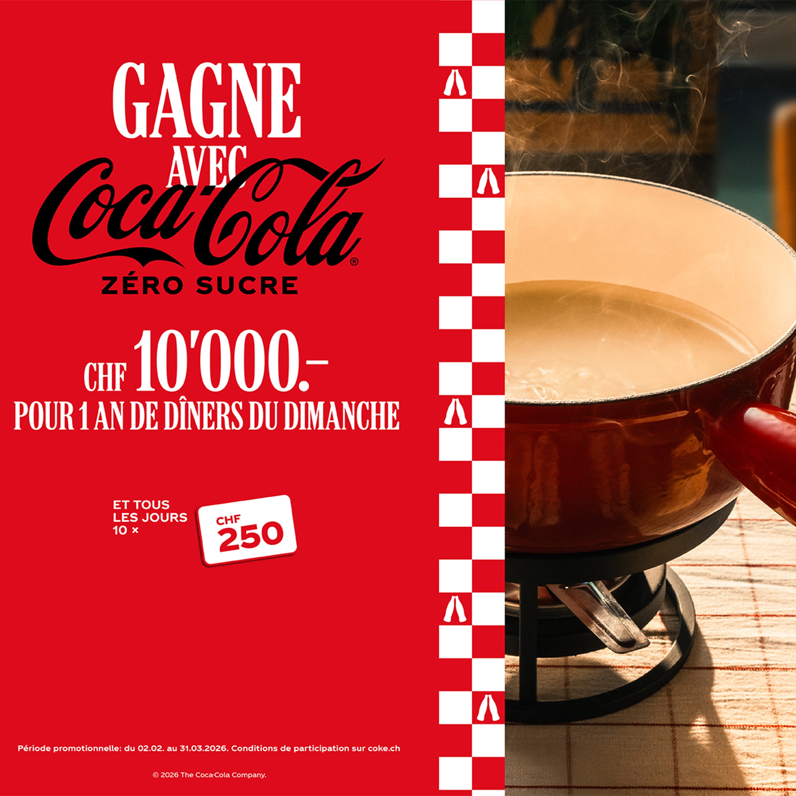 Capture d'écran de l'application Coca-Cola montrant des récompenses, des jeux et des actualités.