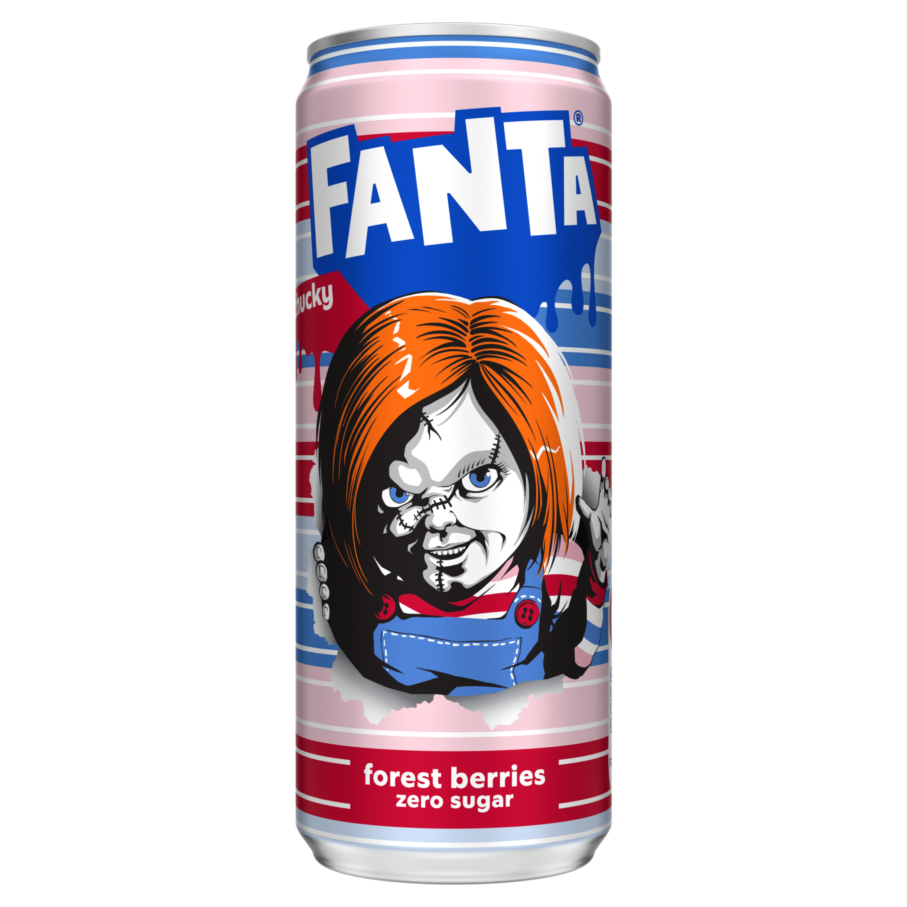 a can of Chucky Punch Fanta