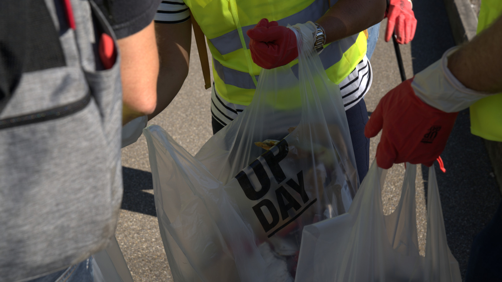 Abfallsäcke am Clean-Up-Day 2025