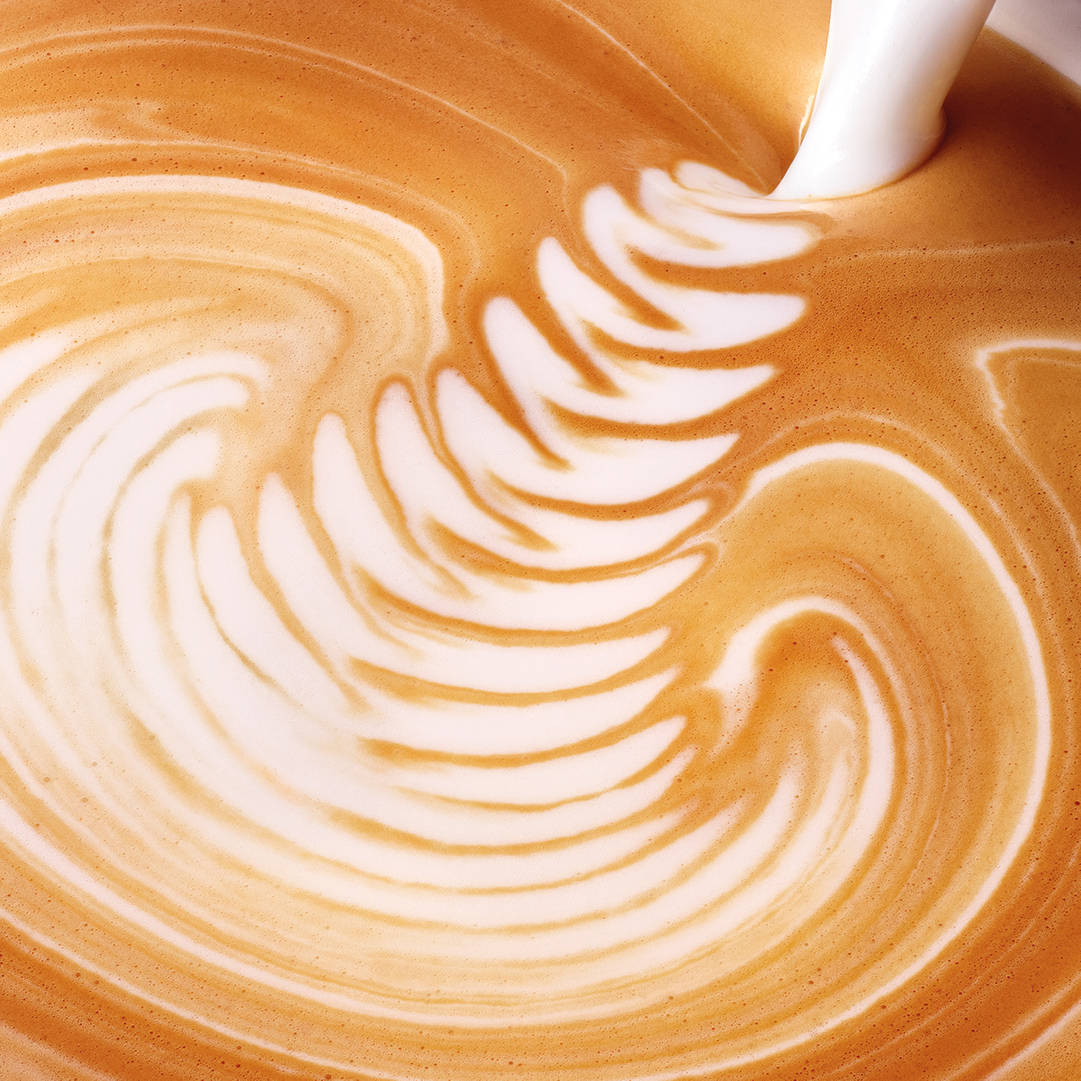 Costa Coffe latte art