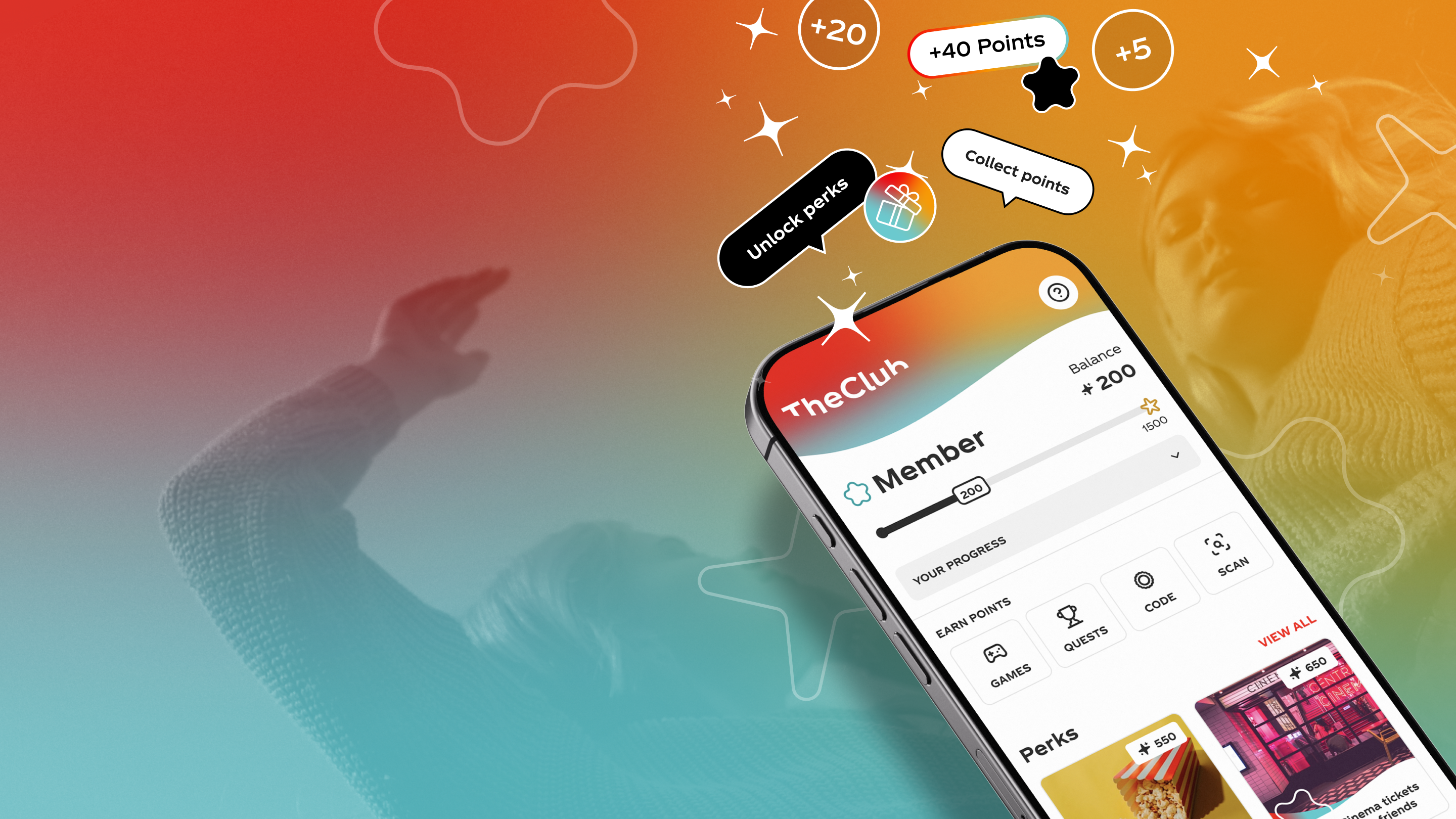 A hand holding mobile phone with the Coca-Cola App