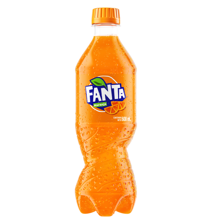 Botella de Fanta Naranja 600mL