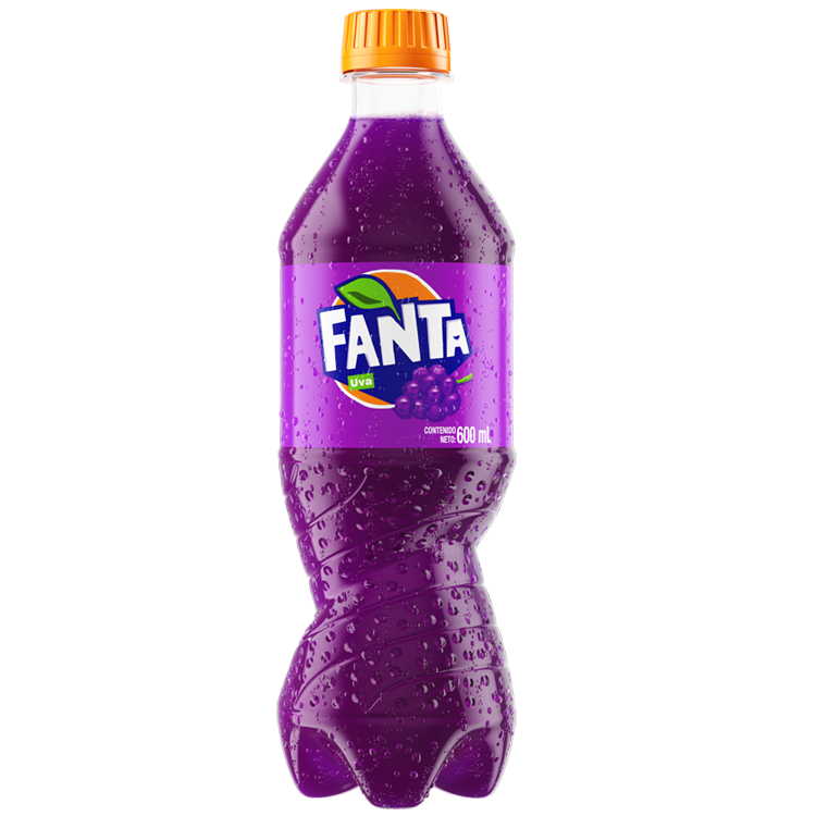 Botella de Fanta Uva 600mL