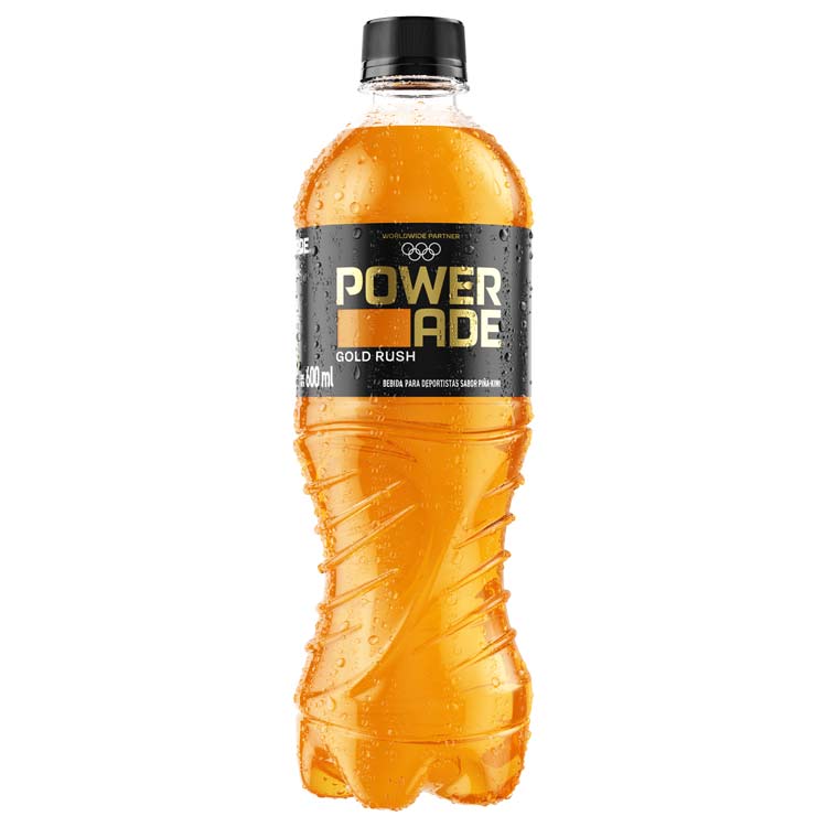 Botella Powerade Gold Rush