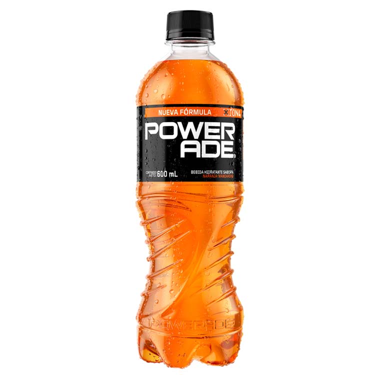 Botella Powerade Naranja y Mandarina