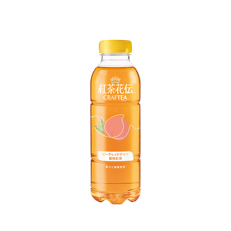 Kochakaden Craftea Peach Tea Beverage bottle