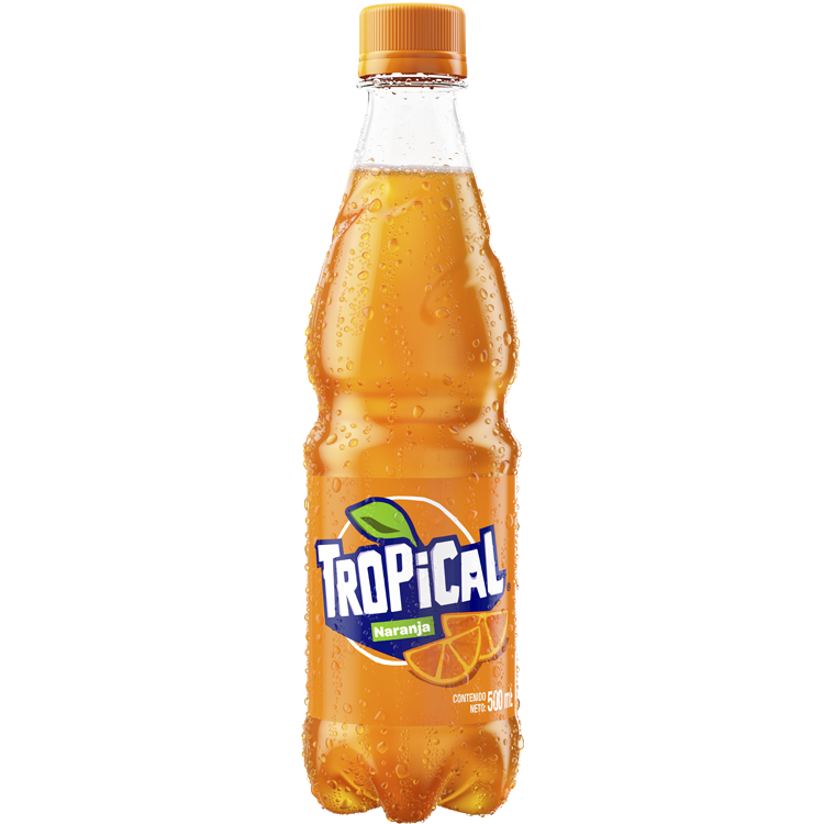 Botella de 500 ml de Tropical Sabor Naranja