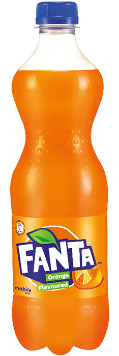 Fanta ऑरेंज की बोतल