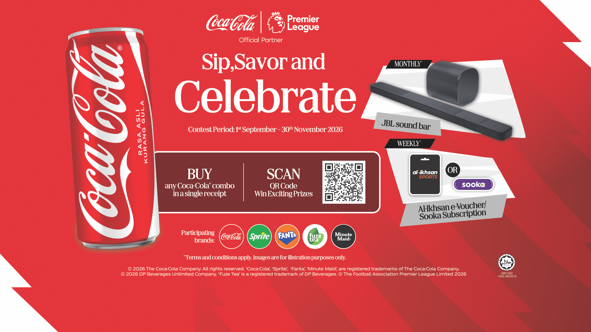 Sip, Savor and Celebrate Coca-Cola banner