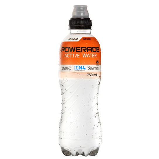 Powerade Active Water Mango No Sugar bottle