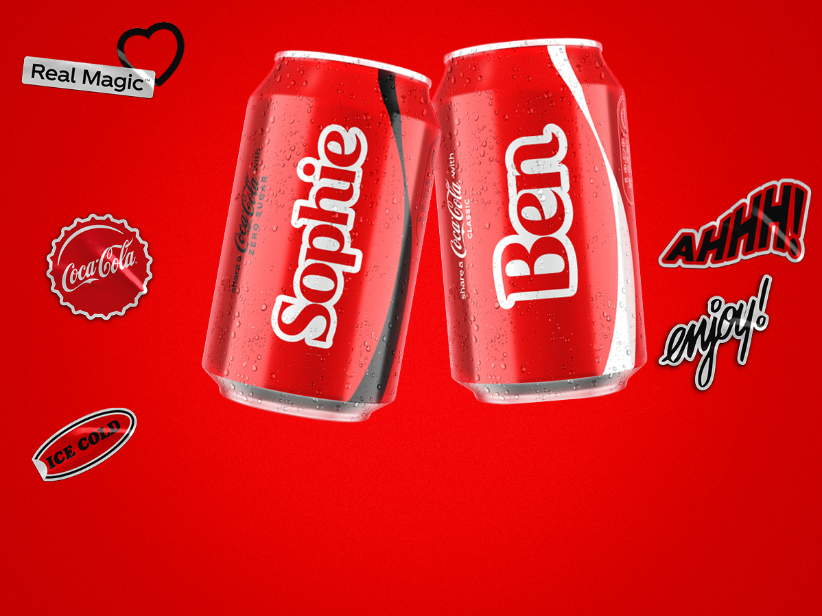 Come see us at an activation near you to receive a Free personalised Coca-Cola can.  