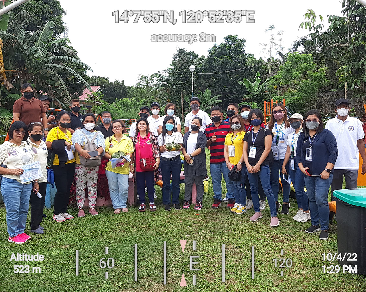 A group of people together in an outside environment