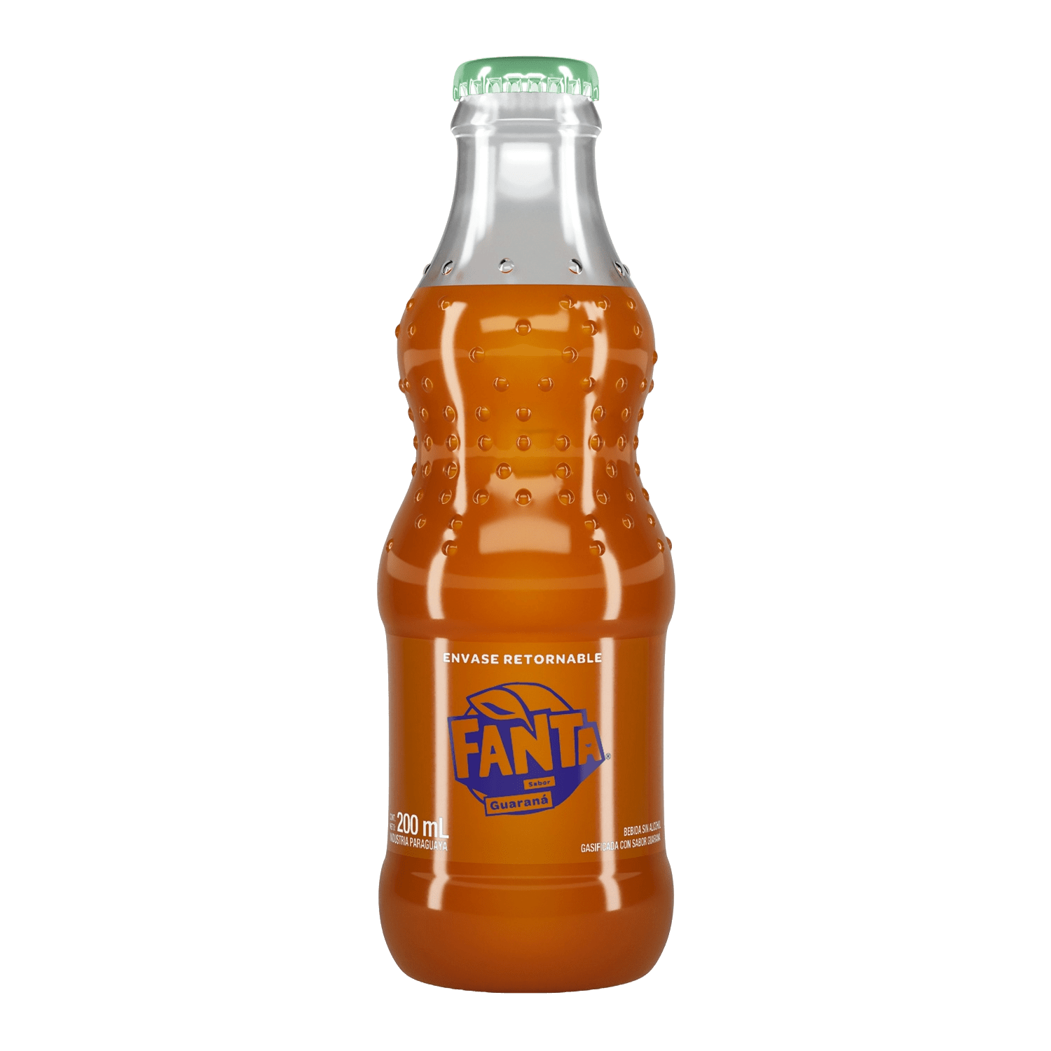 Botella de Fanta Sabor Guaraná 200 mL Retornable