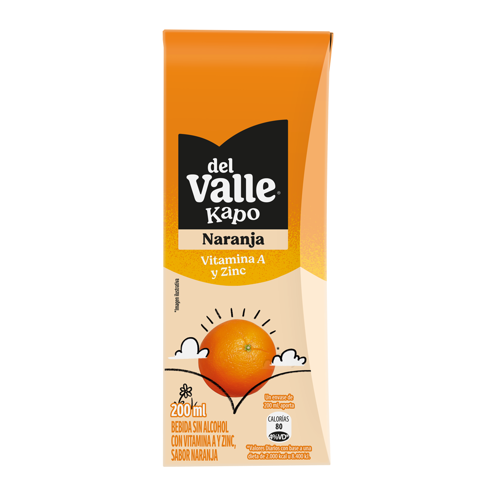 Tetra Brik de del Valle Kapo Naranja