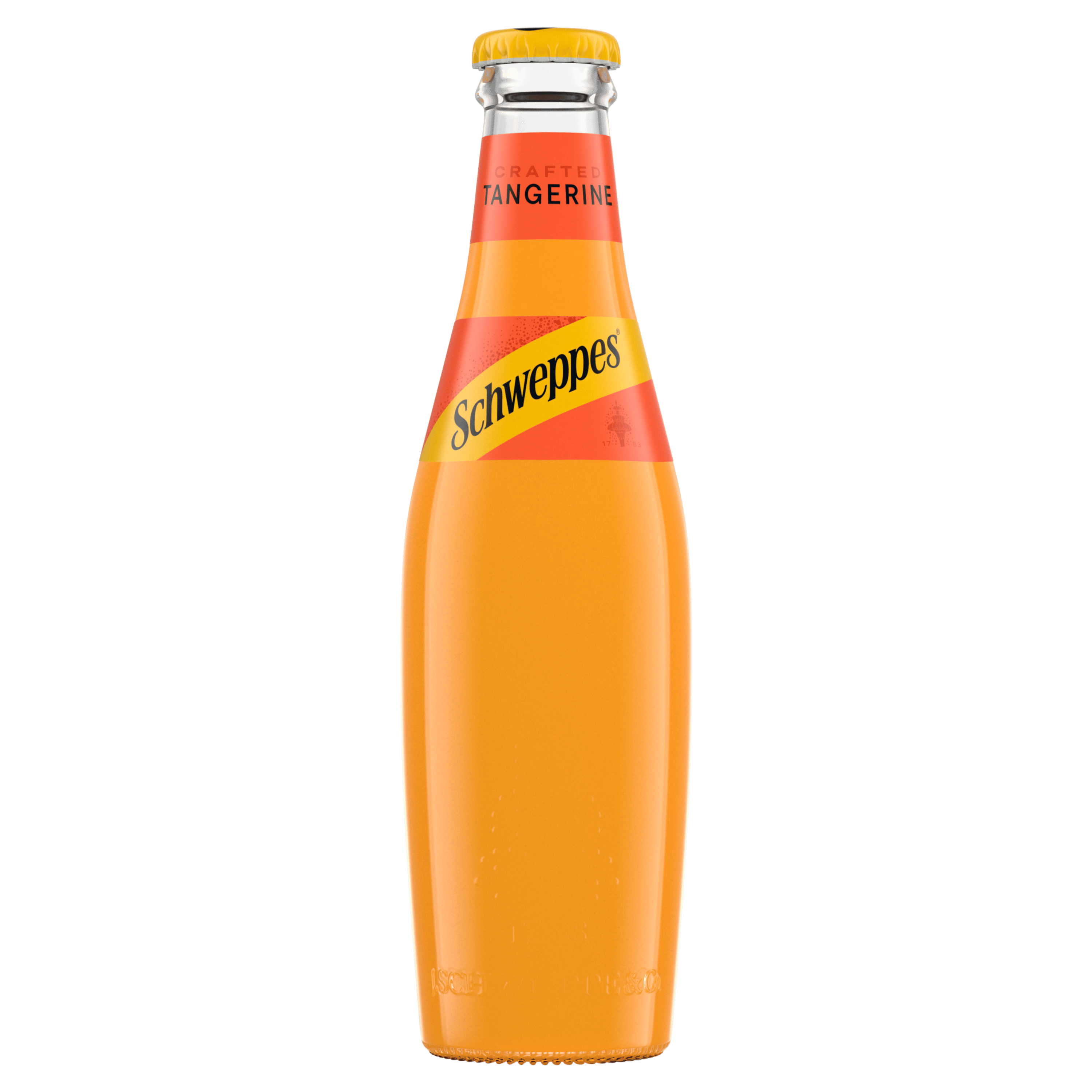 Schweppes Tangerine flašica sa belom pozadinom