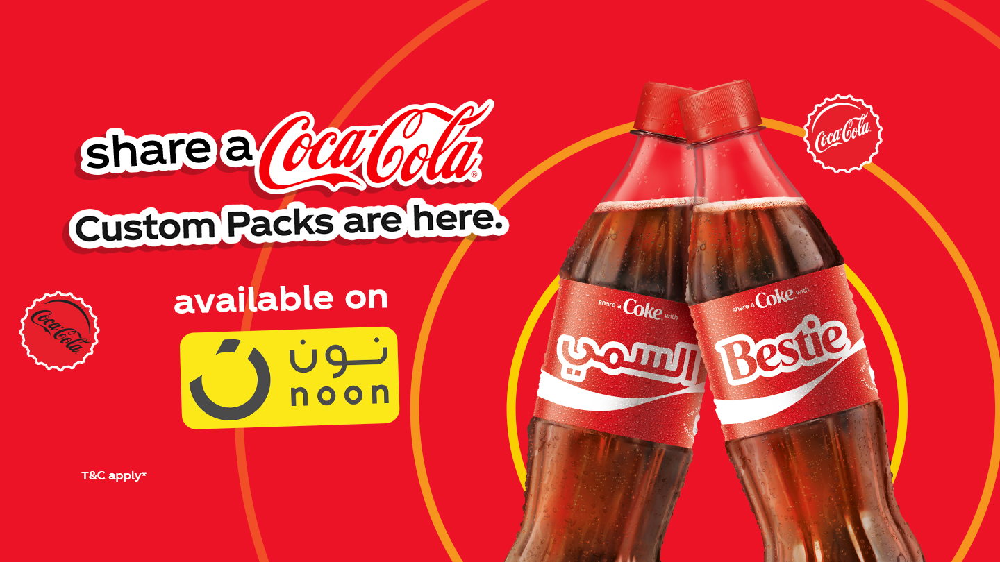 Coca-Cola Custom Pacs available on Noon