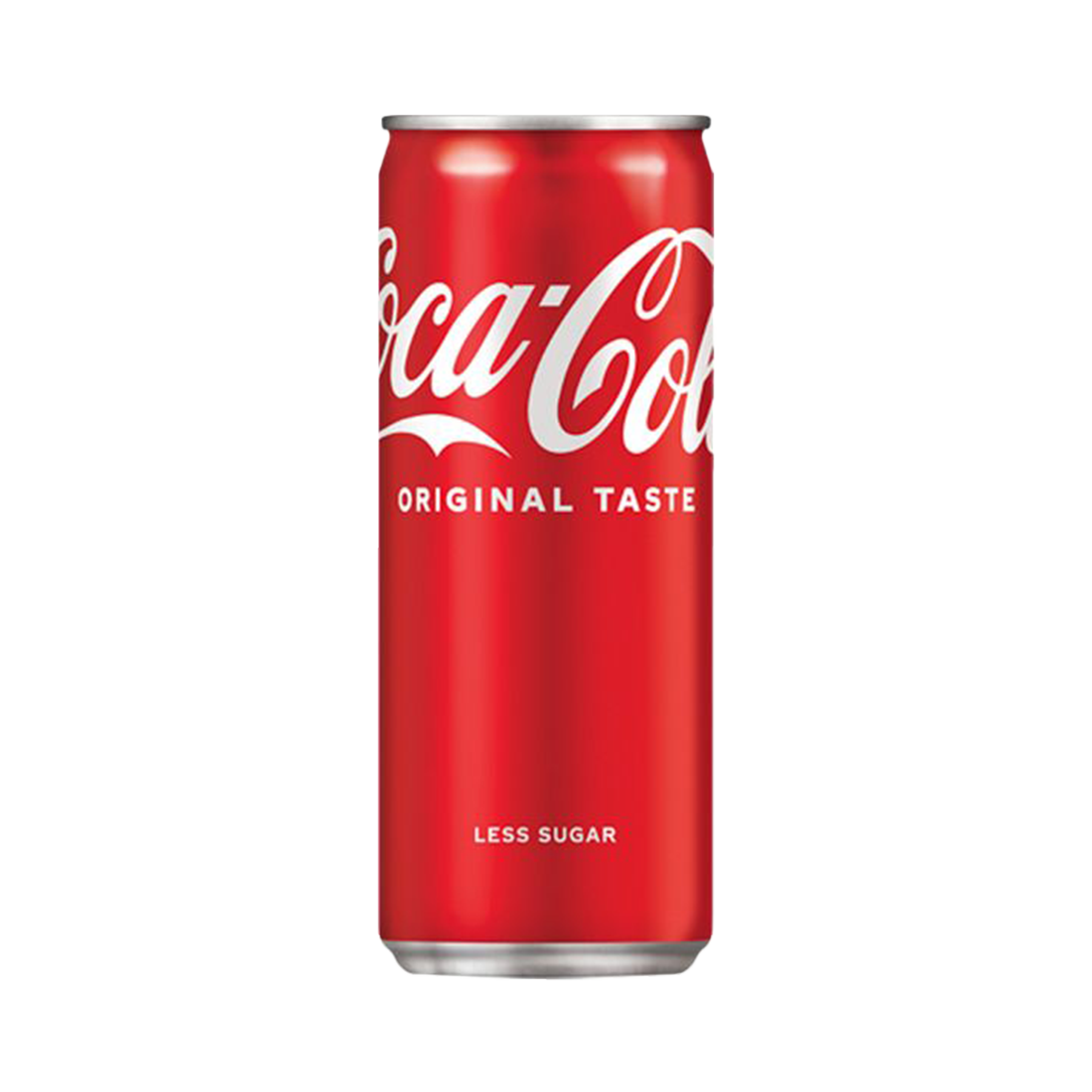 Coca-Cola Original Taste can on white background