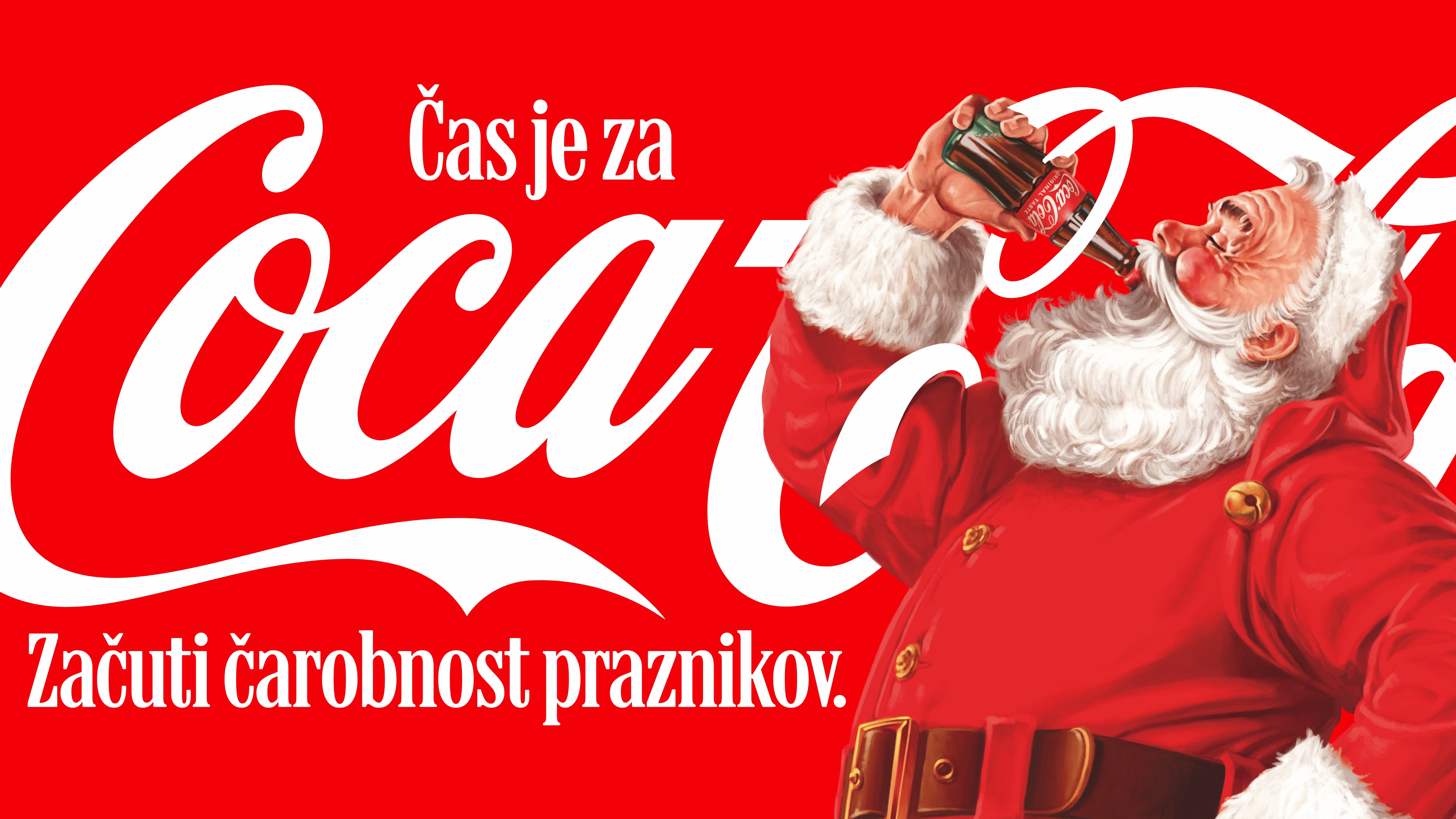 Božiček pije Coca-Colo