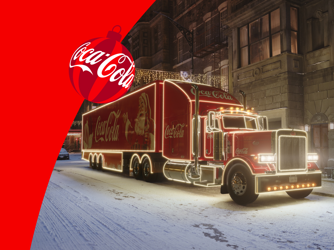 coca-cola caravan truck