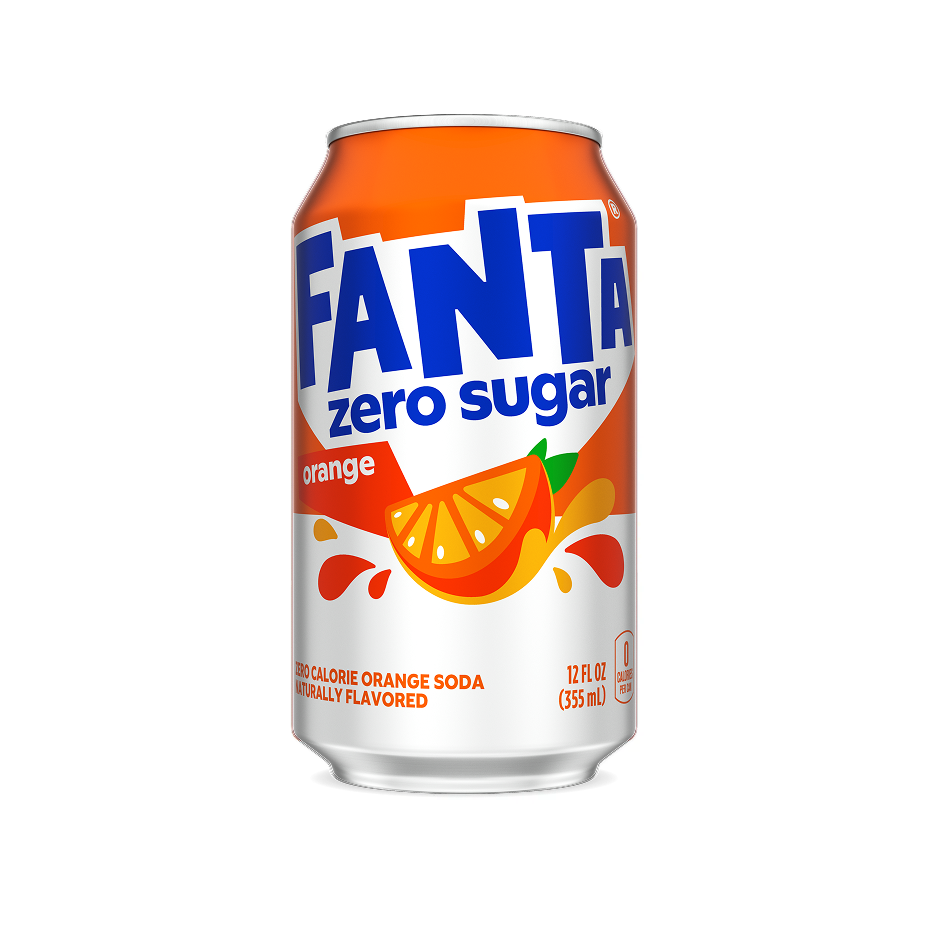 Fanta Zero Sugar Orange can