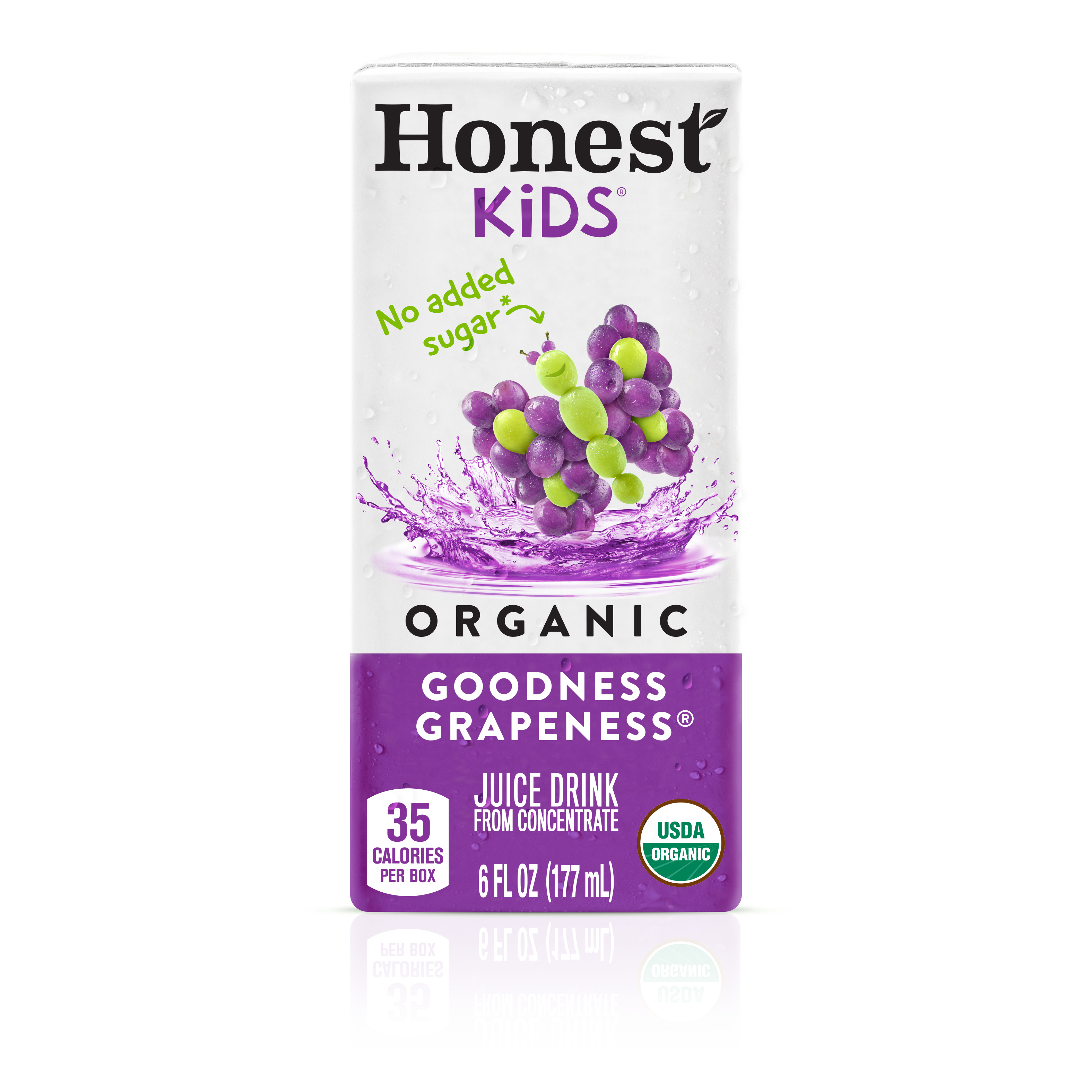 Honest Kids Goodness Grapeness Pouches, 6.75 fl oz, 8 Pack