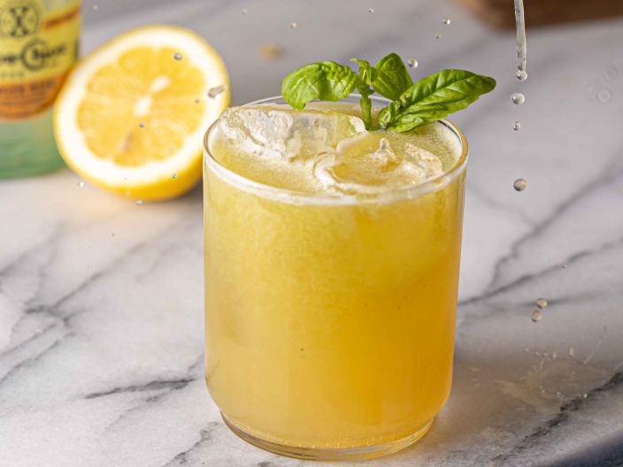 Basil Smash Cocktail