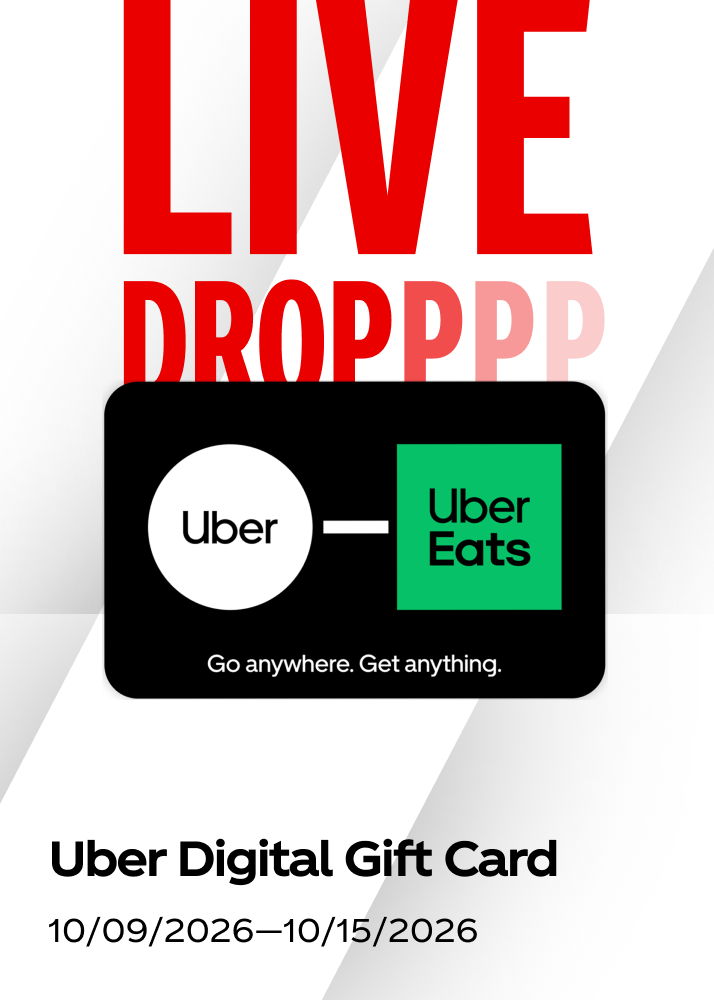 Live weekly prize drop featuring an Uber digital gift card for the Fall Football campaign.