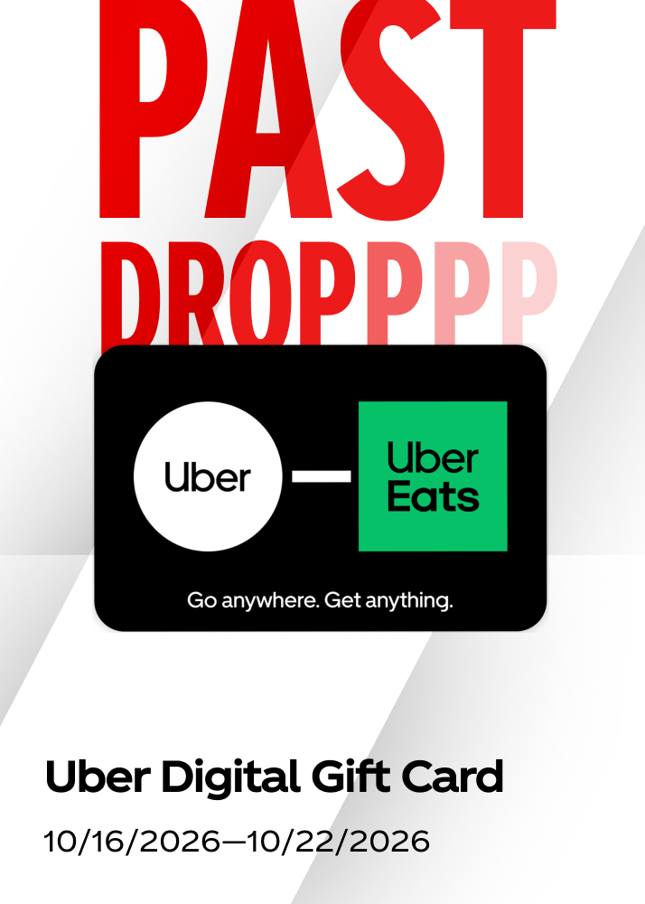 An Uber digital gift card reward shown as a past prize drop for the fall hockey promo.