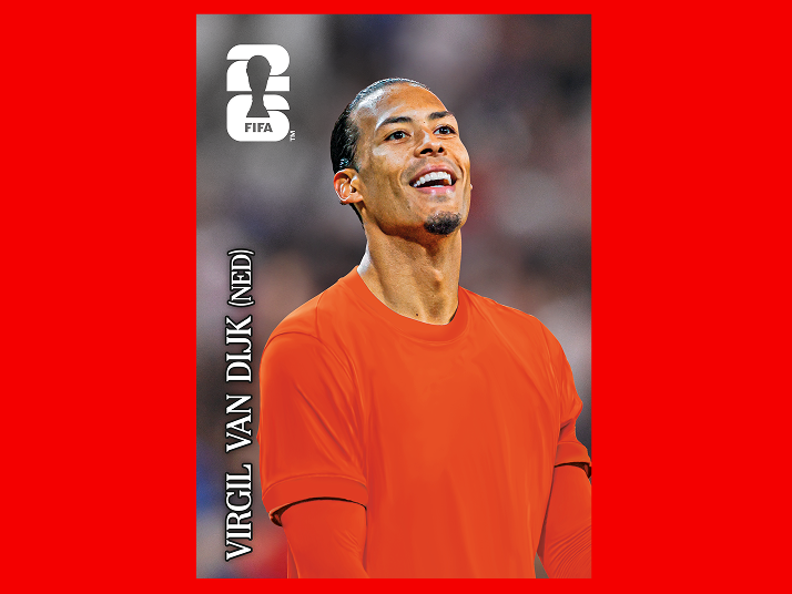 Panini FIFA sticker of Virgil Van Dijk