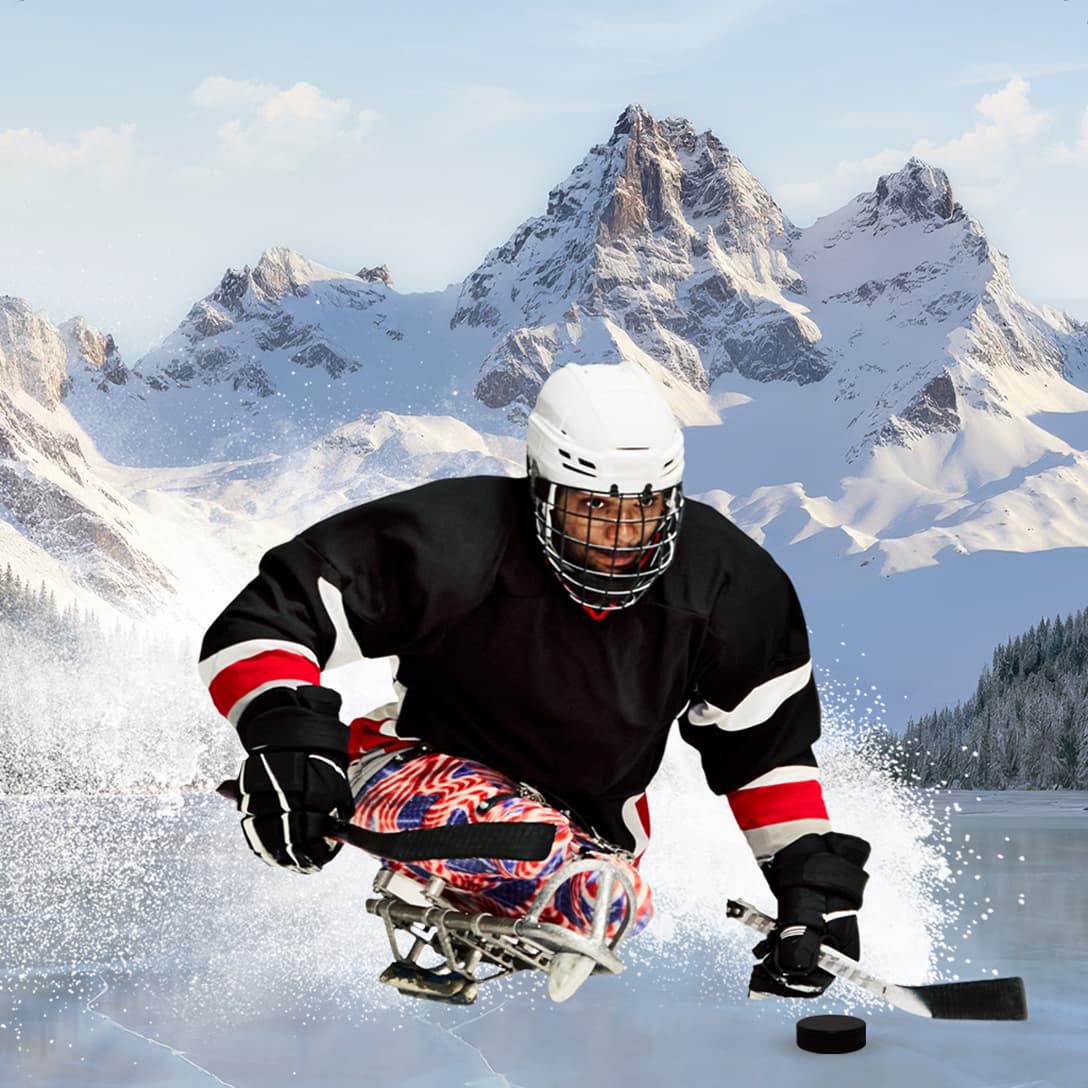 Malik Jones, Paralympian, Sled Hockey