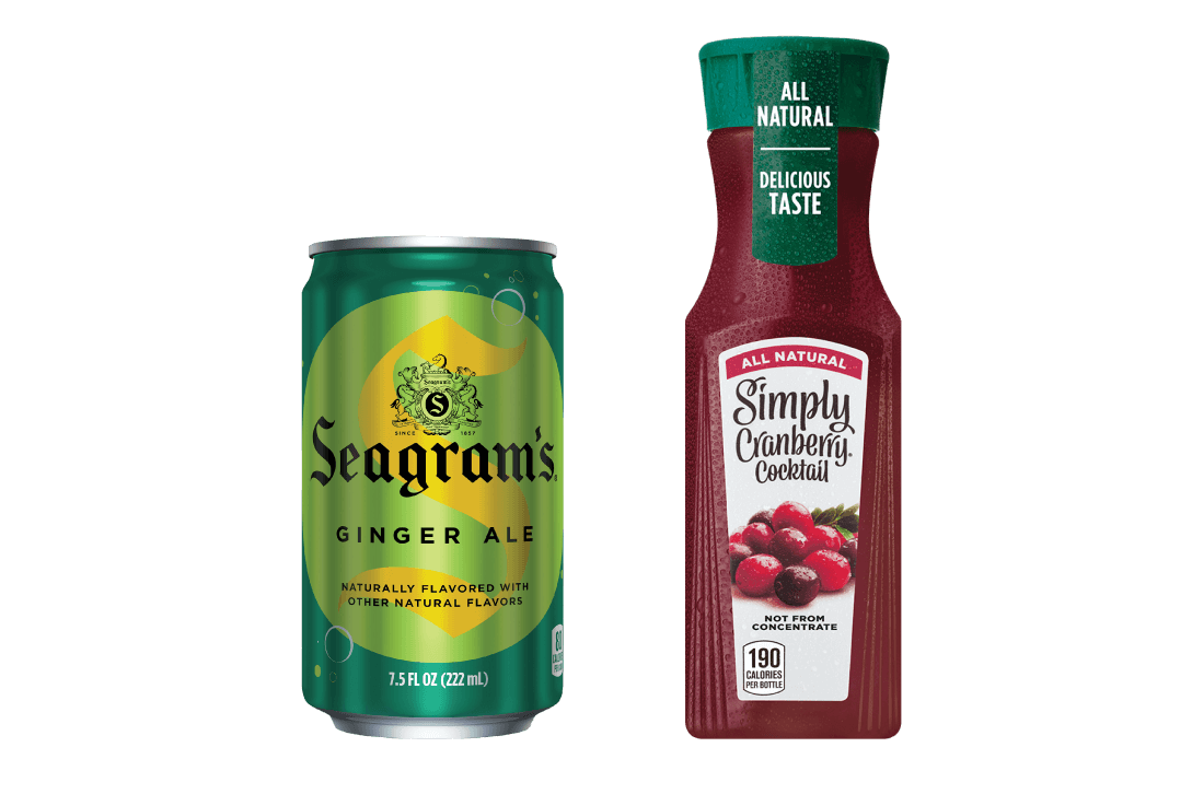 can of seagram's and simply cranberry cocktail