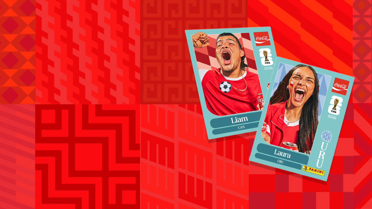 Dos hinchas en figuritas Panini