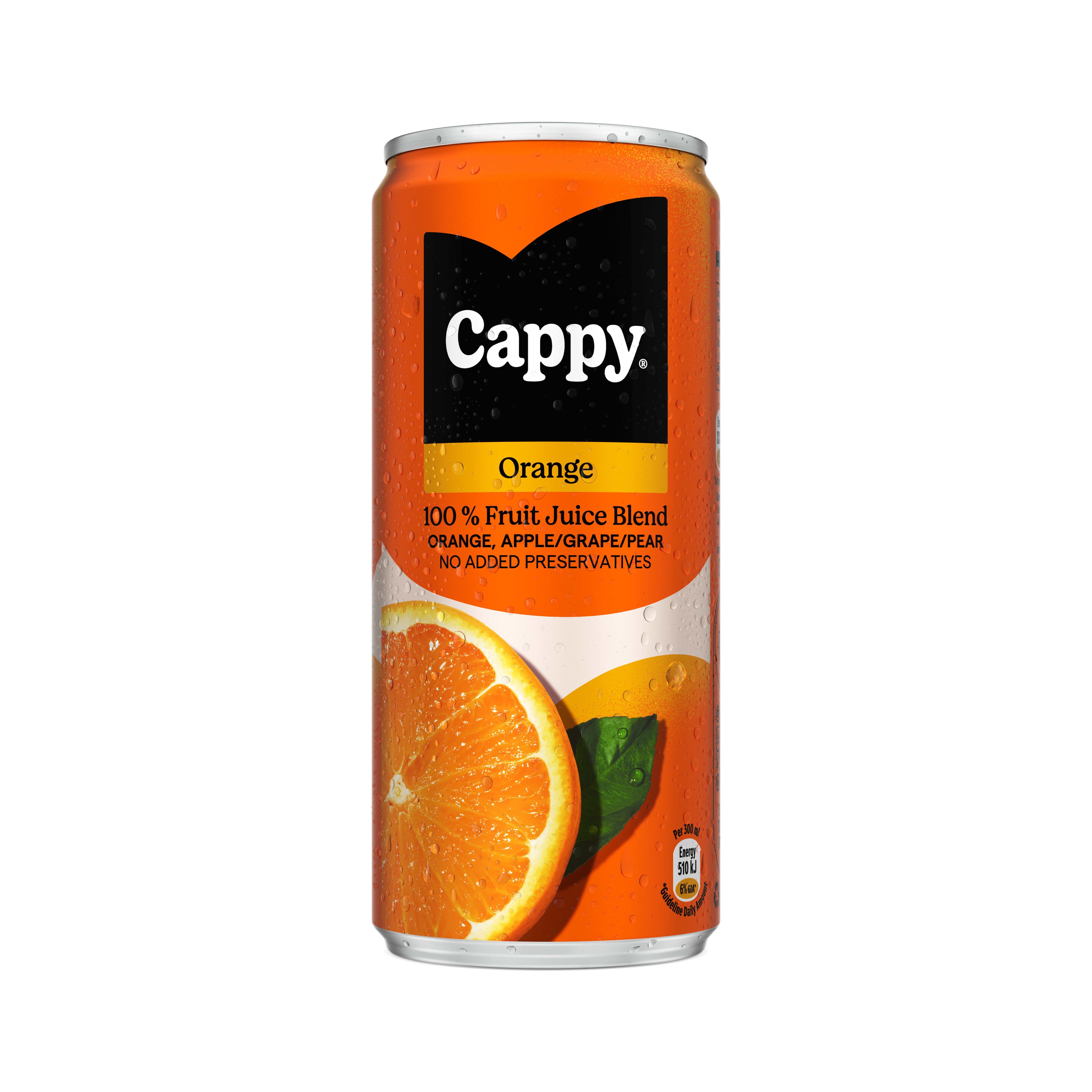 A can of Cappy orange blend