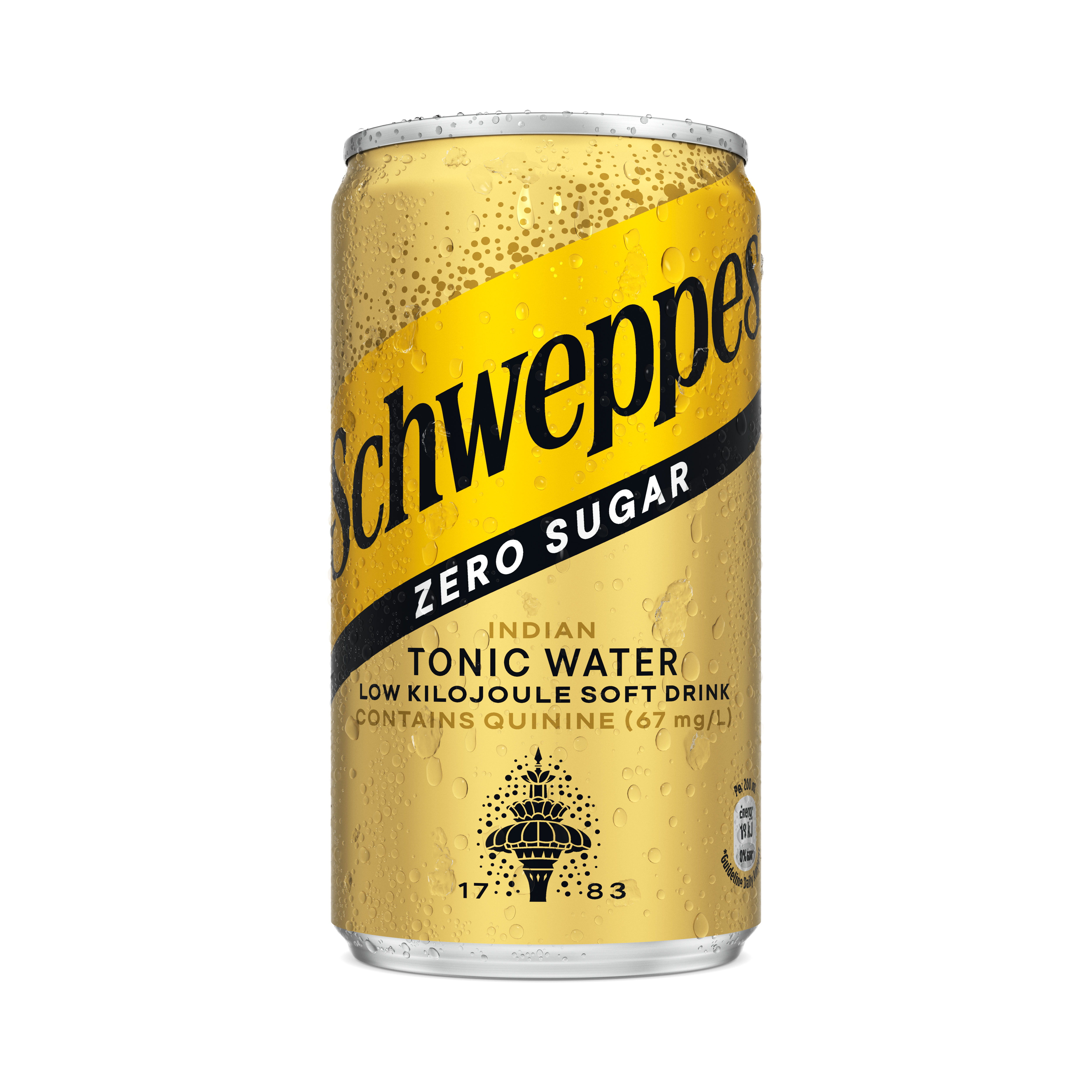 Bottle of Schweppes zero